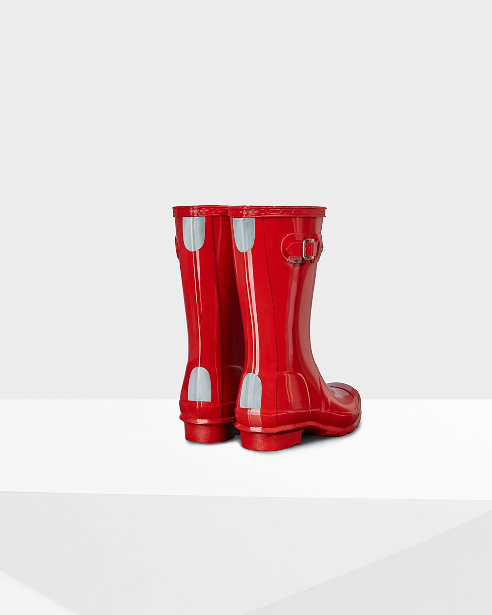 Kids Hunter Original Big Gloss - Rain Boots Red - 0153-DOUBV